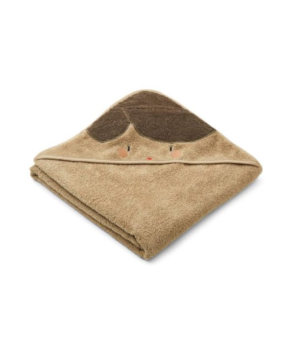 Liewood handduk med huva, Augusta Doll/oat
