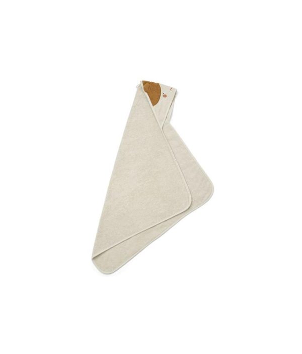 Liewood Albert doll/sandy, handduk med huva för nyfödda