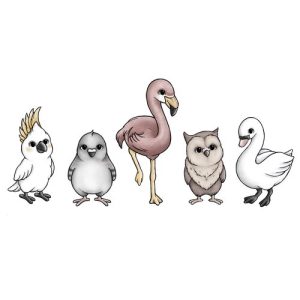 Fågelvänner väggklistermärken, Stickstay