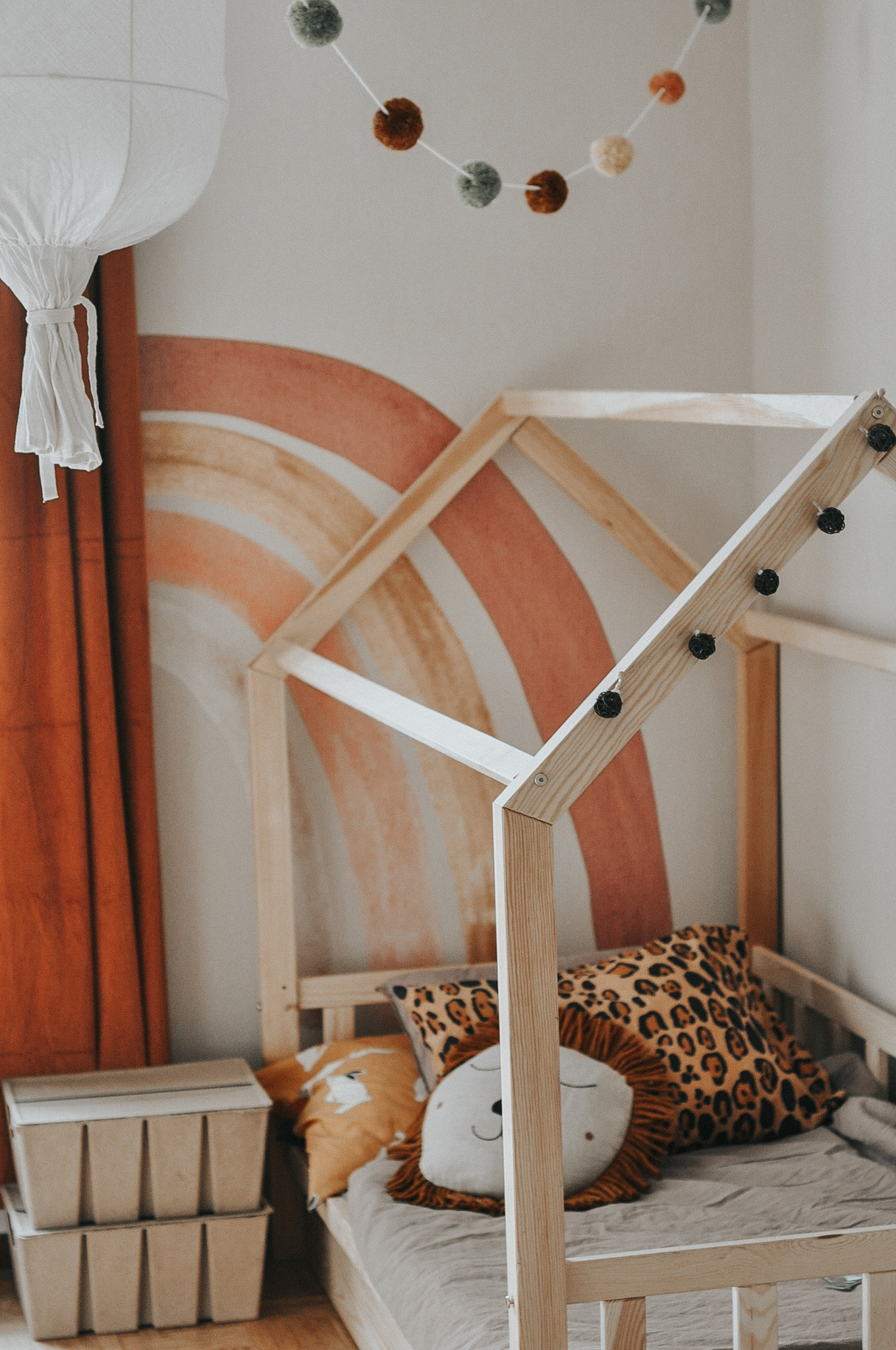 Babylove, dusty pink rainbow, regnbåge väggklistermärke - Bild 2