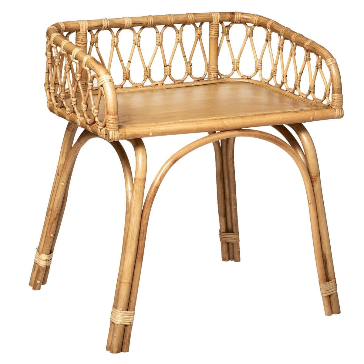 Skrivbord i rotting, medium beige