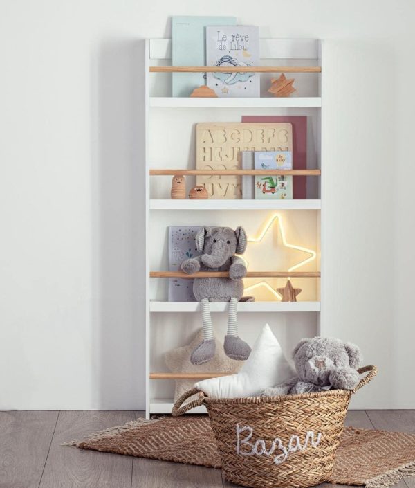 Klassisk bokhylla till barnrummet, vit