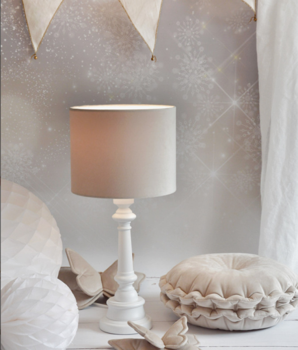 Lamps&Company, Bordslampa till barnrummet, beige sammet