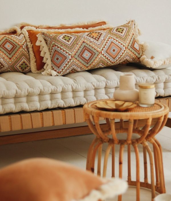 Moi Mili, kudde med fransar, Boho gold