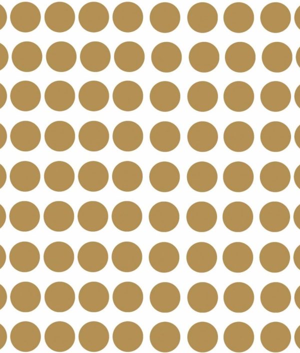 Väggklistermärken guld prickar 56/80 st