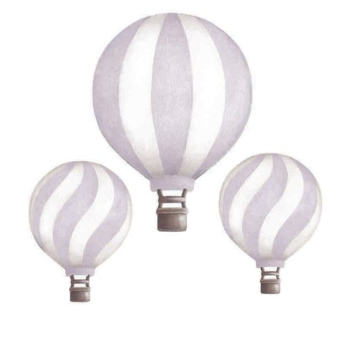 Lavendel Luftballonger vintage väggklistermärken, Stickstay