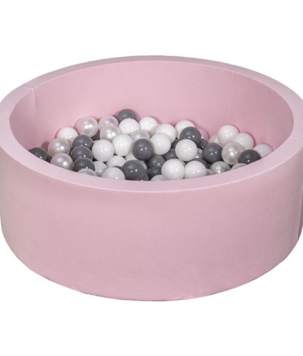 Ljusrosa bollhav BASIC, 90x30, med valfria bollar