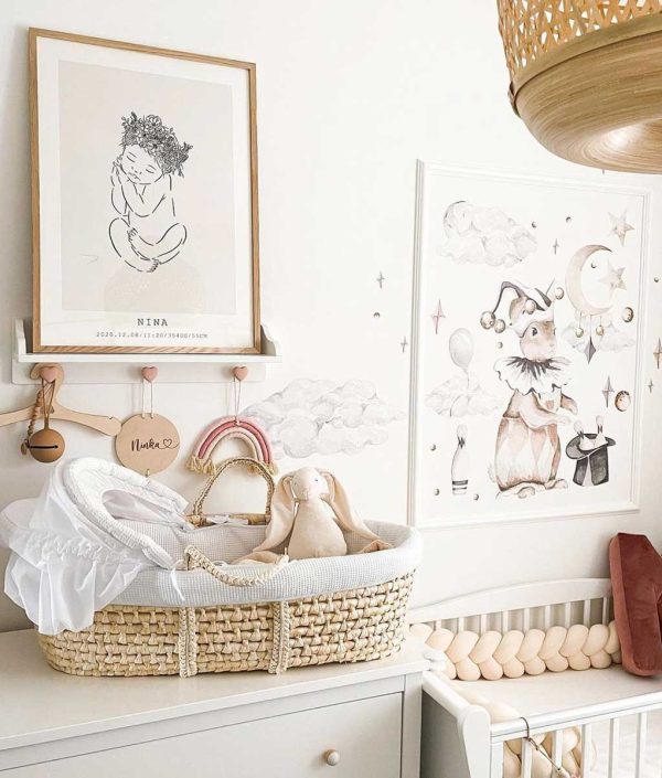 Dekornik, väggklistermärken- Rabbit the magician