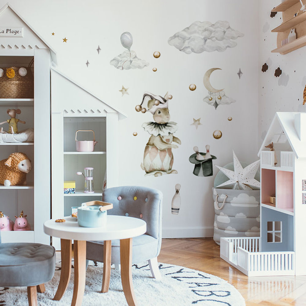 Dekornik, väggklistermärken- Rabbit the magician - Bild 3