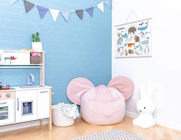 The Brooklyn Kids, Ears Bean bag, light pink