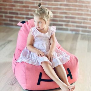 The Brooklyn Kids, Hippo Bean bag, pink