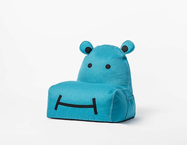 The Brooklyn Kids, Hippo Bean bag, blue