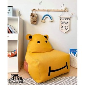 The Brooklyn Kids, Hippo Bean bag, mustard