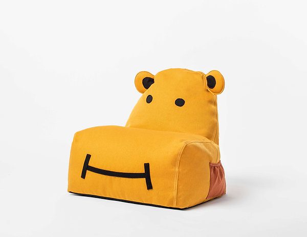 The Brooklyn Kids, Hippo Bean bag, mustard