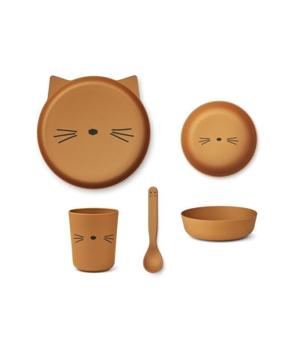 Liewood, Brody matset 4 delar, Cat golden caramel