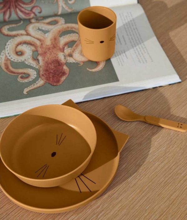 Liewood, Brody matset 4 delar, Cat golden caramel