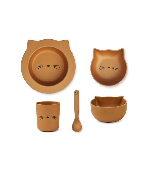 Liewood, Joana matset 4 delar, Cat golden caramel