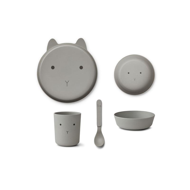 Liewood, Brody matset 4 delar, Rabbit dove blue