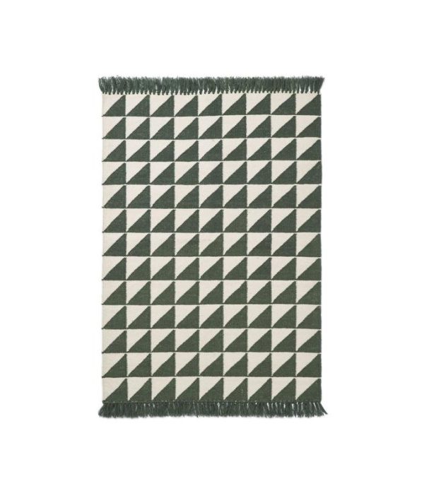 Liewood, Berlin matta med fransar, Triangle hunter green mix