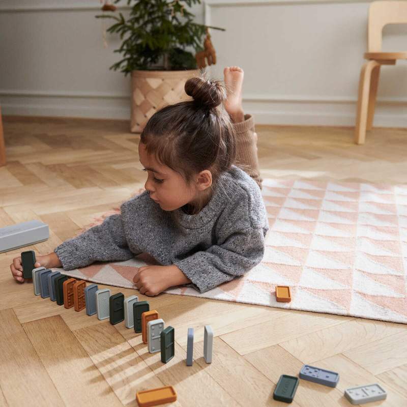 Liewood, Berlin matta med fransar, Triangle tuscany rose mix - Bild 5