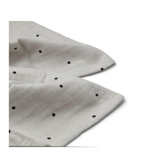 Liewood, Lewis snuttefilt 2-pack, Classic dot dumbo grey
