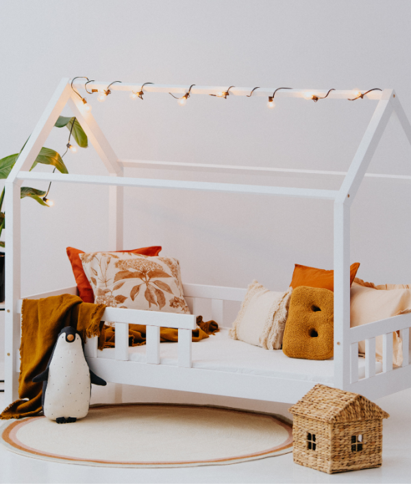 Vit hussäng junior 80x160