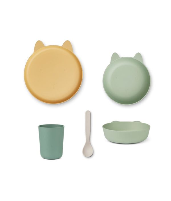 Liewood, Paul matset 4 delar, Rabbit sandy multi mix