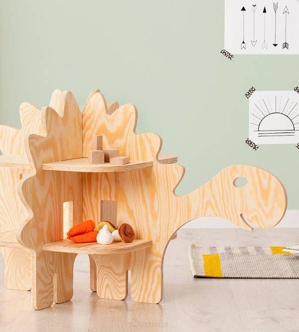 Babylove, golvbokhylla till barnrummet, Stegosaurus