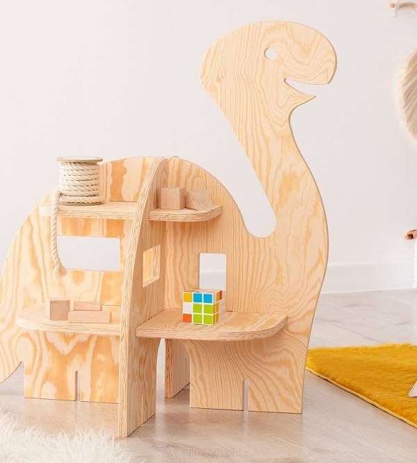 Babylove, golvbokhylla till barnrummet, Dino