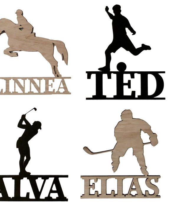 Personlig sportskylt