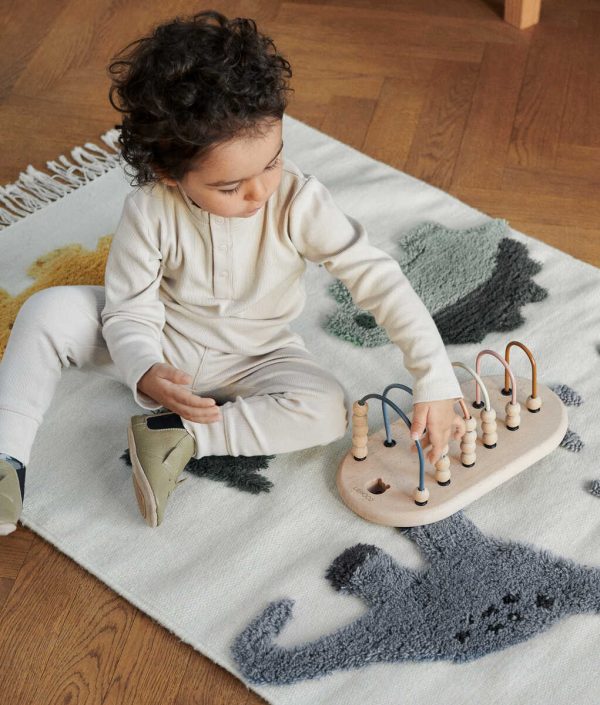 Liewood, Bent ullmatta med fransar, Dino multi mix