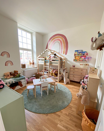 Babylove, little dusty pink rainbow, väggklistermärke 12 st - Bild 3