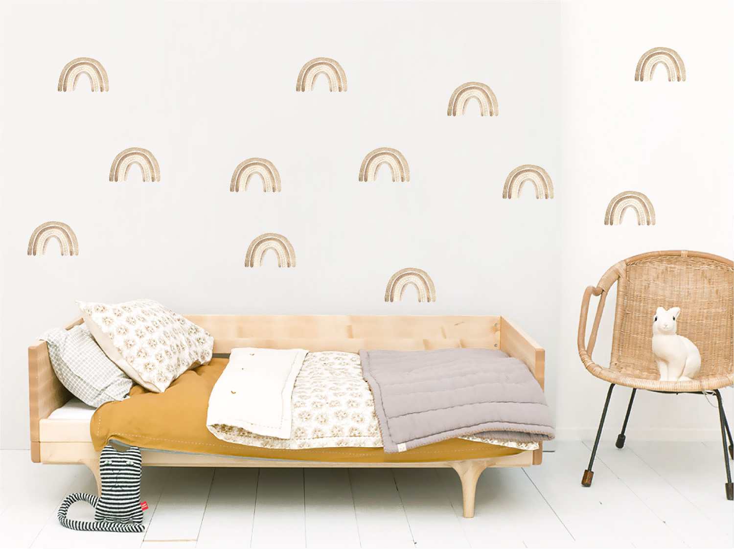 Babylove, little beige rainbow, väggklistermärke 12 st - Bild 2
