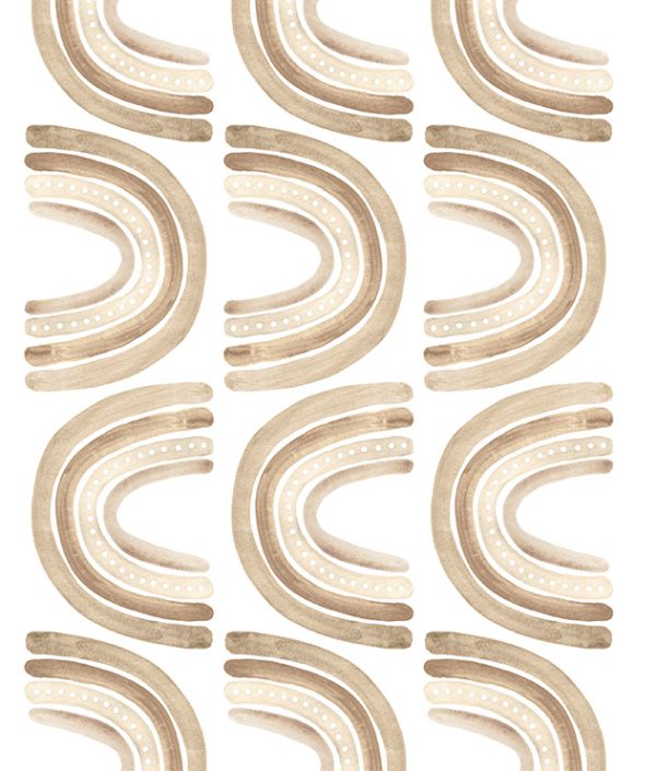 Babylove, little beige rainbow, väggklistermärke 12 st