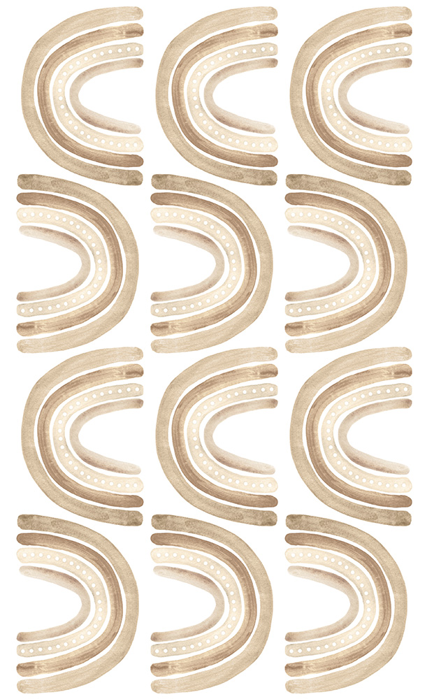 Babylove, little beige rainbow, väggklistermärke 12 st