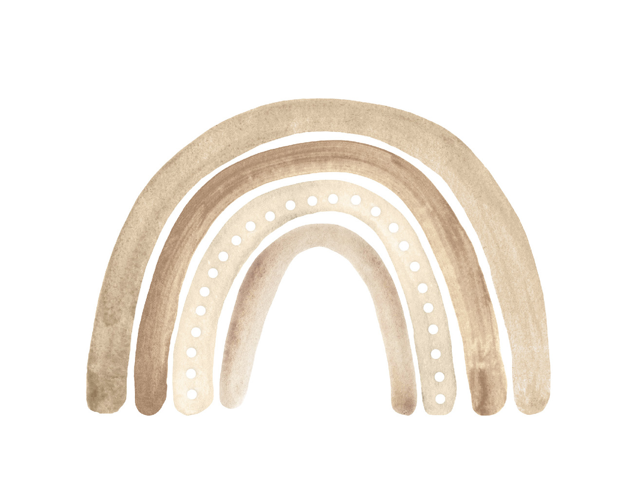 Babylove, little beige rainbow, väggklistermärke 12 st - Bild 3