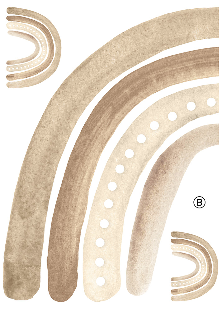 Babylove, beige rainbow, regnbåge väggklistermärke - Bild 8