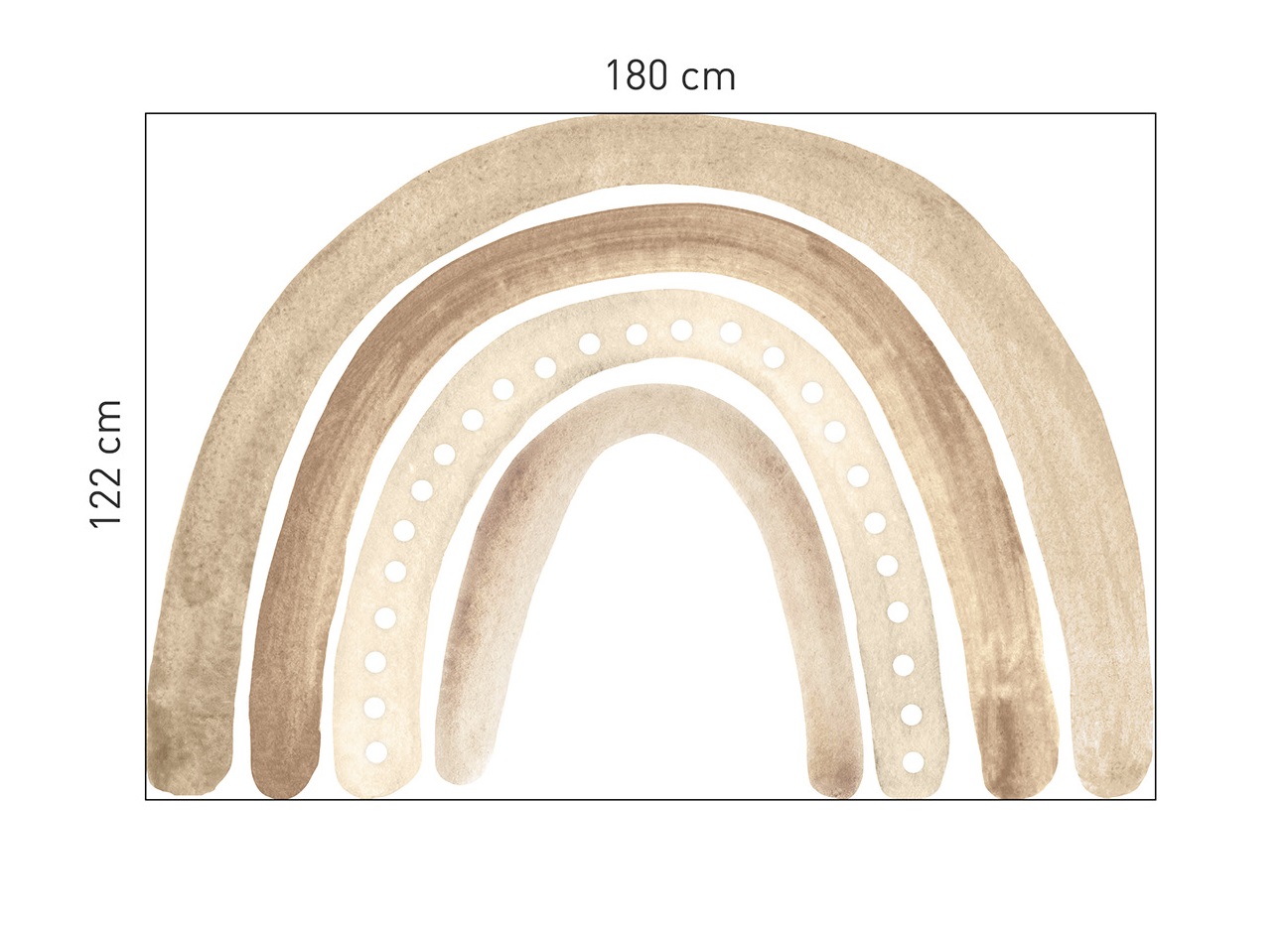 Babylove, beige rainbow, regnbåge väggklistermärke - Bild 7