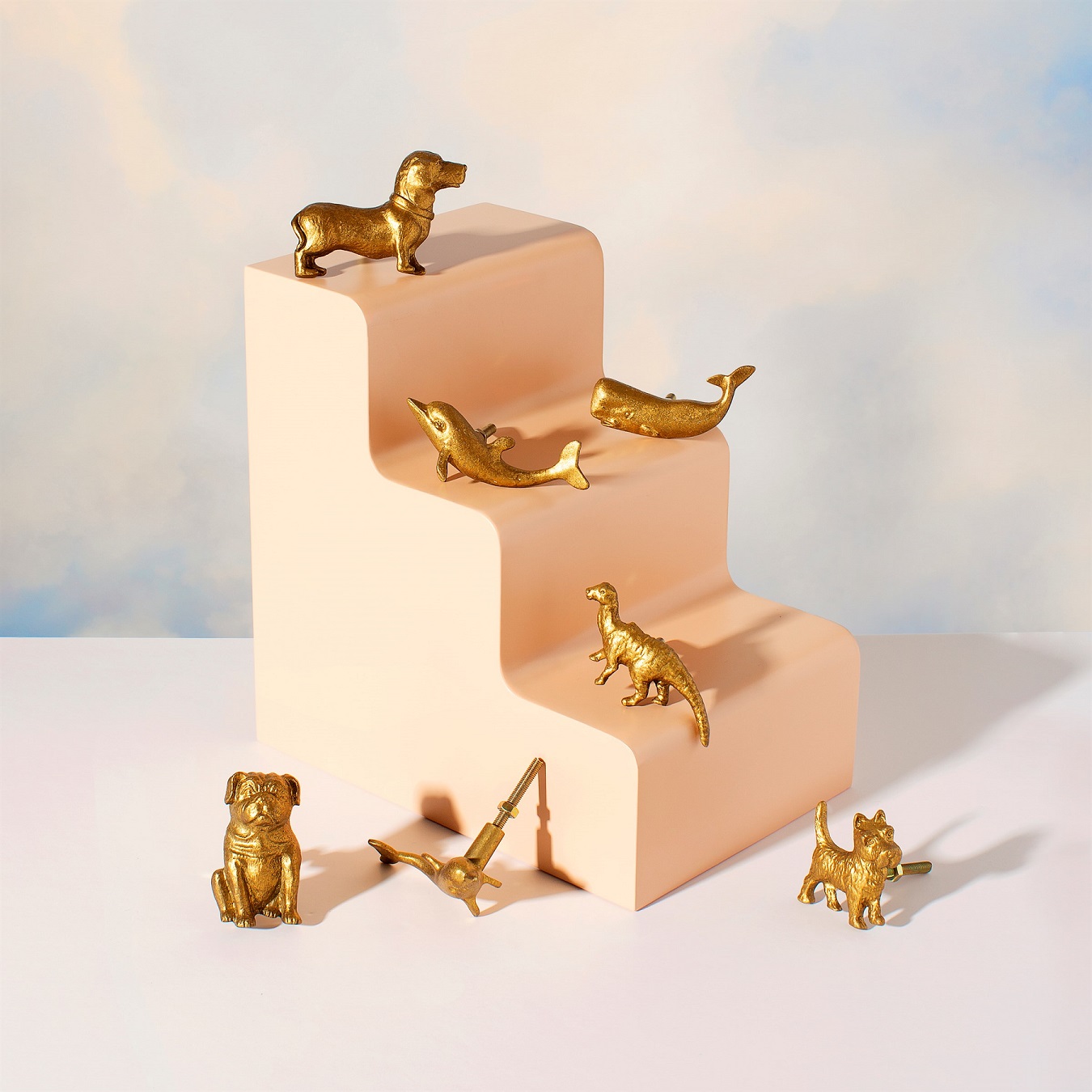 Sass & Belle, knopp guld elefant - Bild 3