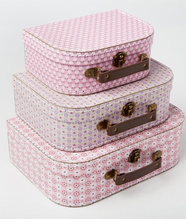 Sass & Belle, förvaringslådor Spring retro daisy, 3-pack