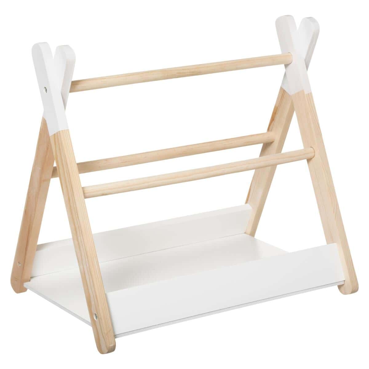 Golvhylla tipi, vit/natur