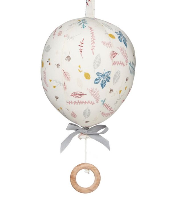 Cam Cam, musikmobil ballong med rosett, Pressed leaves rose