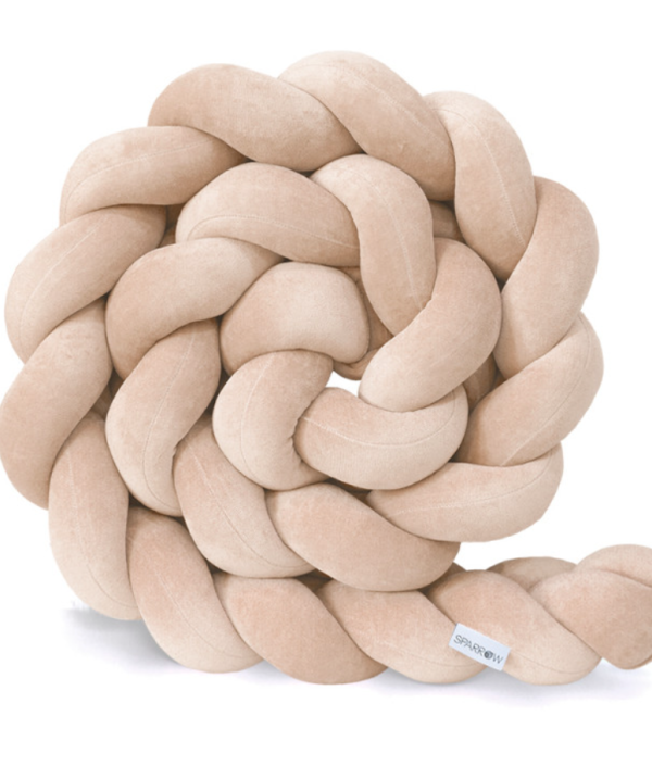 Spjälsängsskydd flätad, Beige