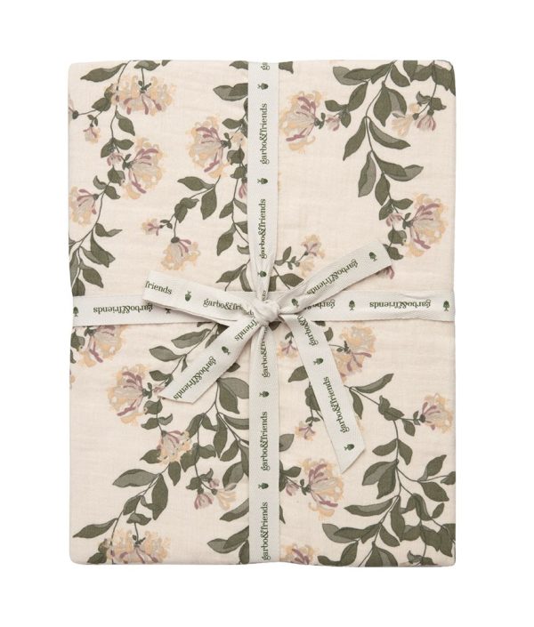 Garbo & Friends, dra-på-lakan i muslin junior, Honeysuckle