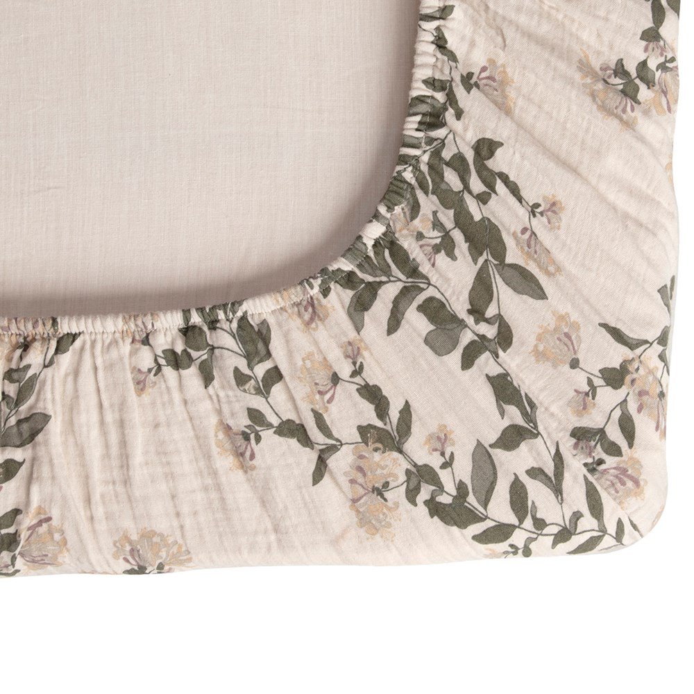 Garbo & Friends, dra-på-lakan i muslin junior, Honeysuckle - Bild 3