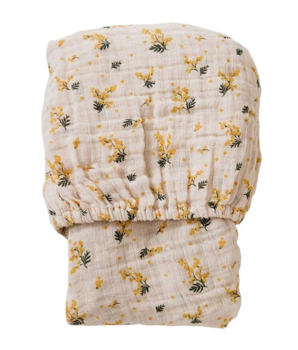 Garbo & Friends, dra-på-lakan i muslin junior, Mimosa