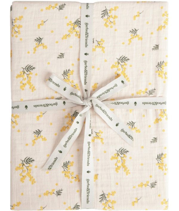 Garbo & Friends, dra-på-lakan i muslin junior, Mimosa