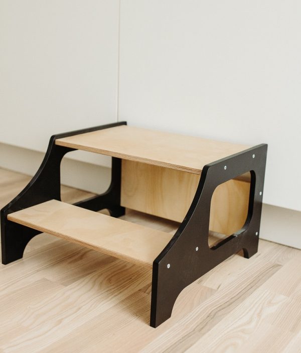 Duck Woodworks, Kökspall svart/natur