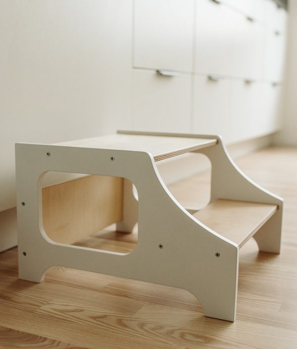 Duck Woodworks, Kökspall vit/natur