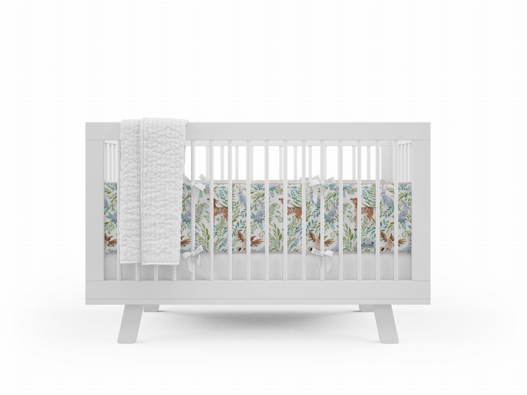 Spjälsängsskydd Foggy forest